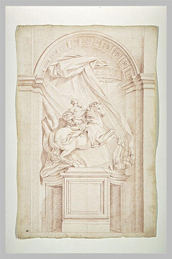 Statue équestre de Constantin, à Rome