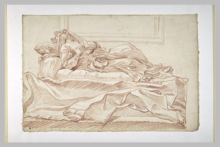 La Bienheureuse Lodovica Albertoni, sur un lit d'apparat