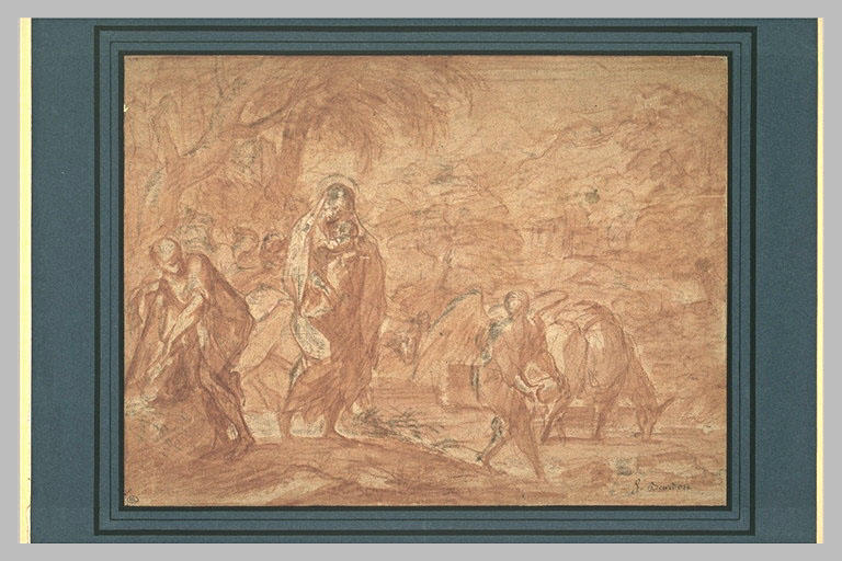 Repos de la Sainte Famille pendant la fuite en Egypte