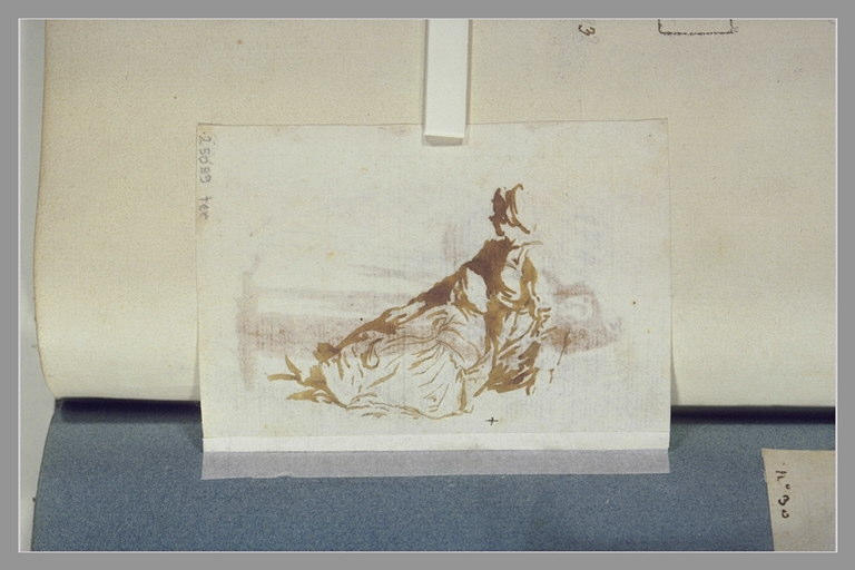 Deux figures assises
