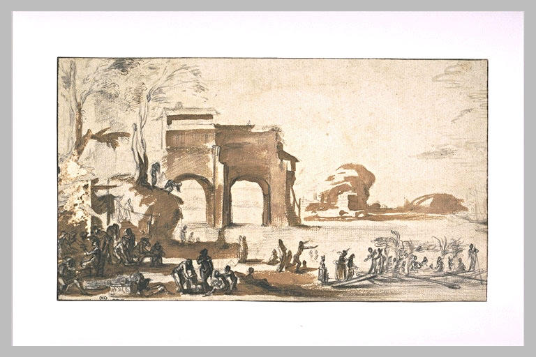 Paysage italien avec vue sur l'Arno
