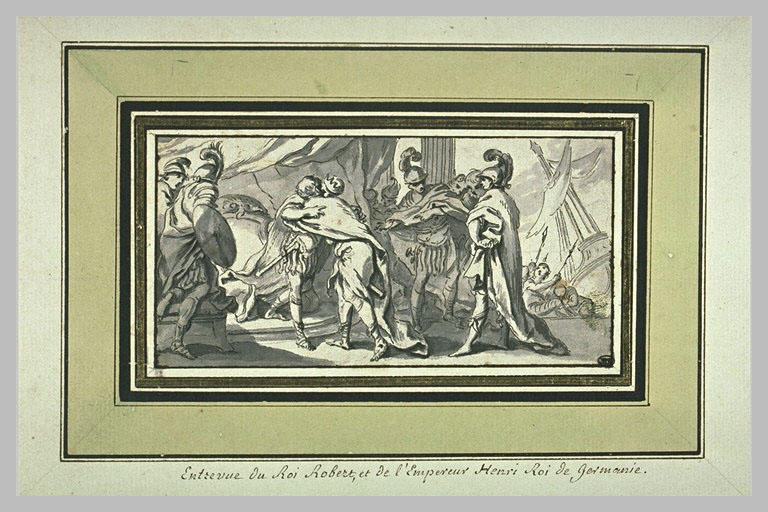 Entrevue du roi Robert et de l'empereur de Germanie Henri