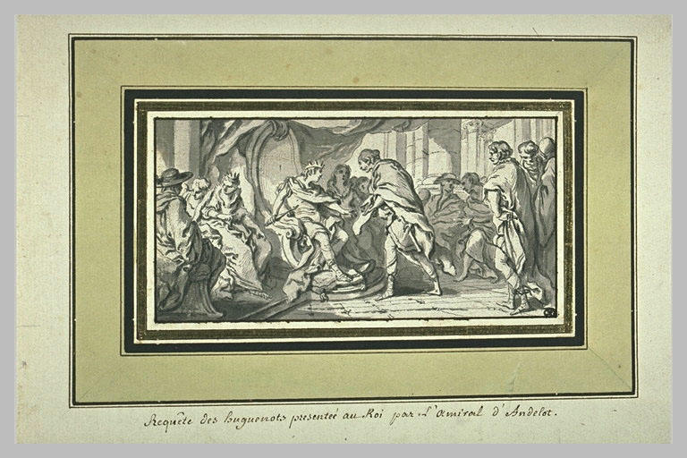 L'amiral d'Andelot présentant au roi la requête des huguenots