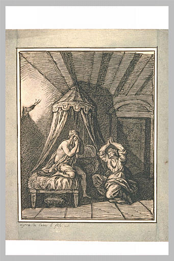 Myrrha après avois commis l'inceste