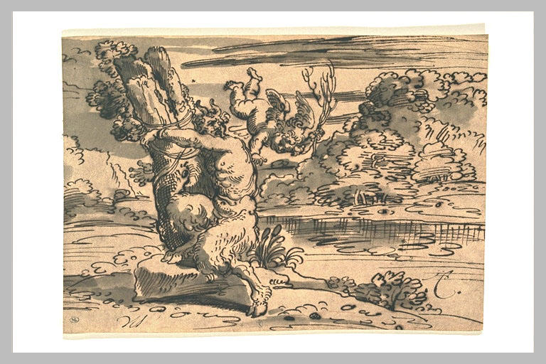 Satyre châtié par un amour