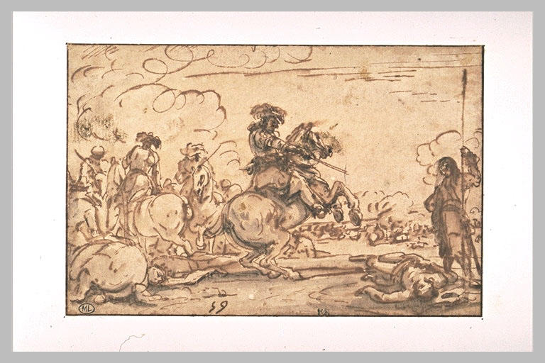 Scène de combats