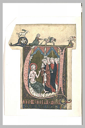 Lettre V : Job tourmenté par sa femme et raillé par ses trois amis