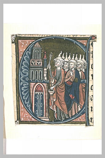 Lettre E. Salomon suivi des prêtres de la Loi, consacre le nouveau temple