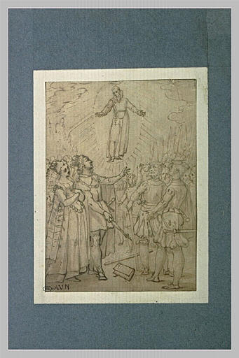 Saint François de Paule apparaissant à Louis XIII et Anne d'Autriche