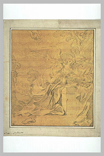 Madeleine pénitente, consolée par deux anges