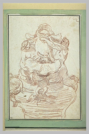 Projet de fontaine avec triton et néréide