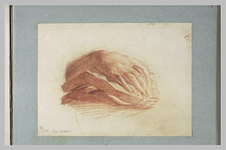 Etude d'une main, d'après un plâtre
