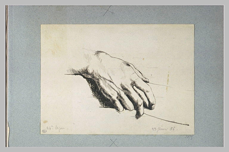 Etude de  main, d'après nature