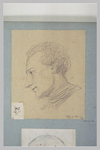 Portrait d'homme, vu de profil