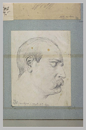 Portrait d'homme, vu de profil