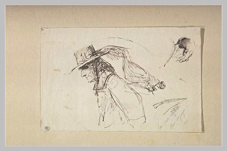 Vieille Anglaise en voyage