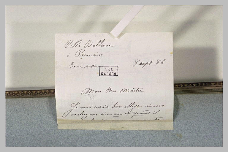 Lettre manuscrite