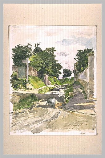 Croisée de chemins avec un pot de terre et un pot de fer