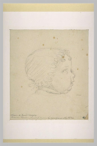 Portrait de sa fille agée de dix mois