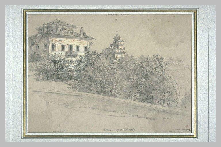 Vue de Fontaine Pauline et maison Spada