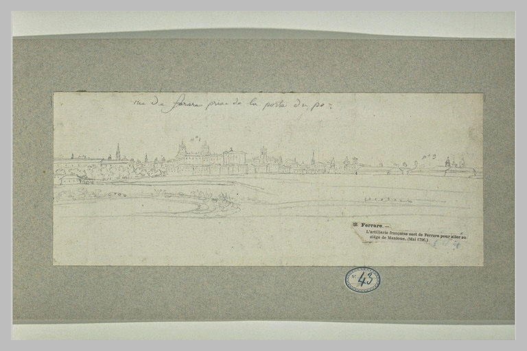Vue de Ferrare prise de la porte du Pô