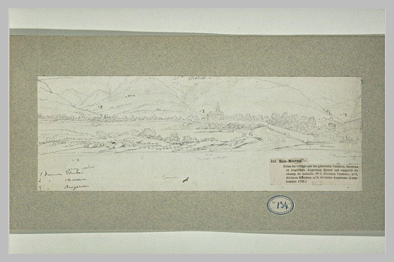 Emplacements des divisions Vaubois, Masséna, Augereau à San Marco