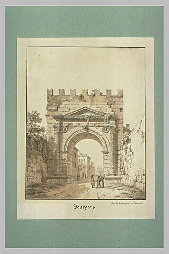 Vue de l'arc de triomphe de Rimini