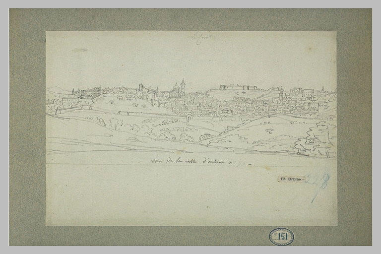 Vue de la ville d'Urbino
