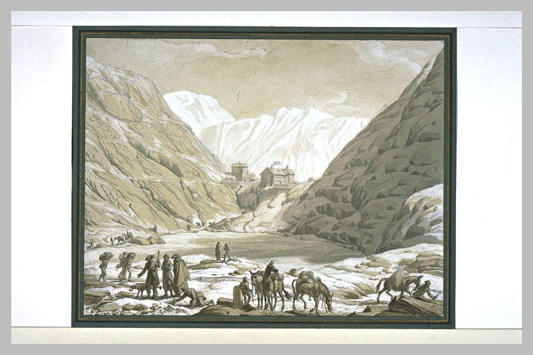 Une reconnaissance autour de l'hospice du Mont Saint-Bernard en mai 1800