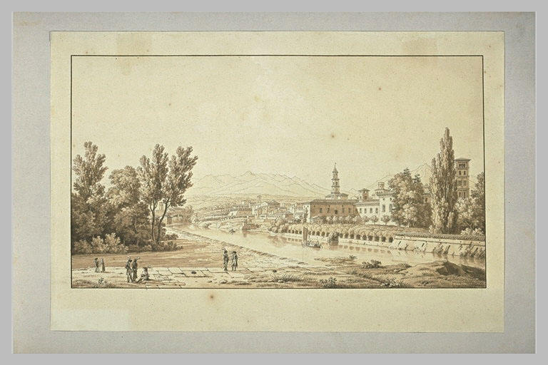 Bonaparte s'entretenant avec le général Lannes à Ivrée