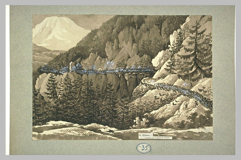 Combat sur le pont de l'Arve, à Cluses
