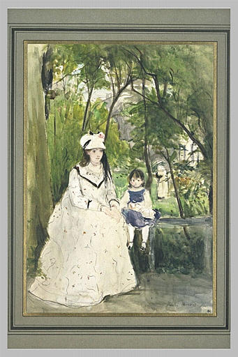 Jeune femme dans un paysage