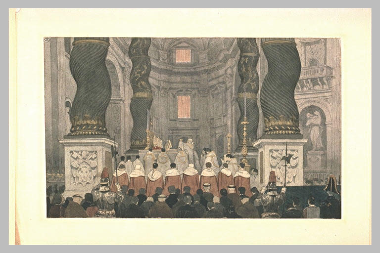 Messe pontificale à saint Pierre de Rome