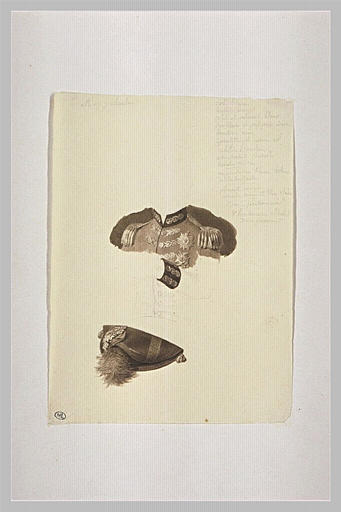 Etude du costume et du chapeau de M. de Palmita