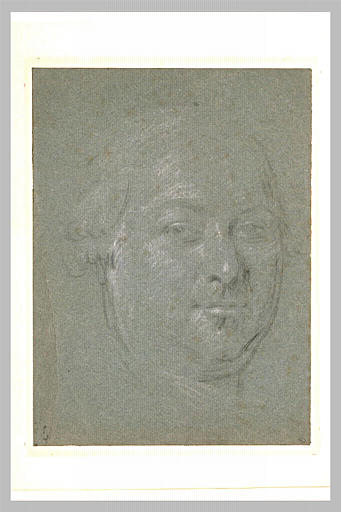 Tête d'homme, tournée vers la droite