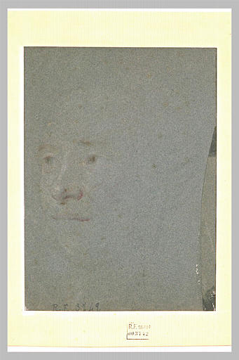 Esquisse d'un visage tourné vers la gauche