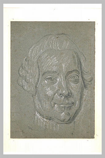 Tête d'homme, presque de face
