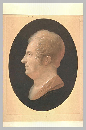 Profil de Redouté d'après Louis Bertin Parant vers 1810