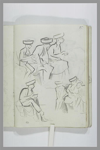 Etudes de figures assises