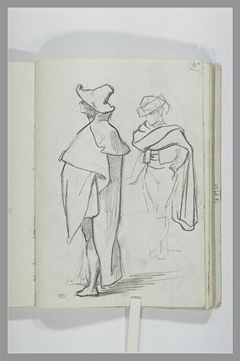 Deux études de figures debout
