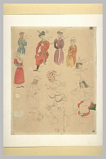 Etude d'après des miniatures persanes