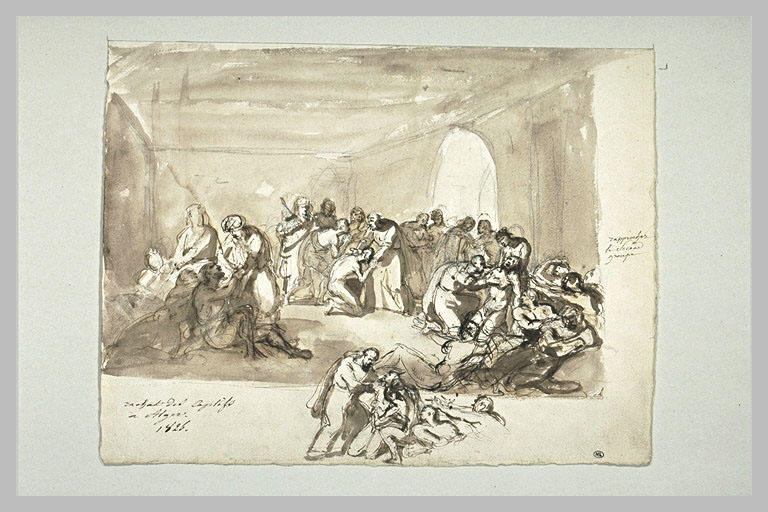Esquisse d'après la composition de Géricault, Le rachat des captifs à Alger
