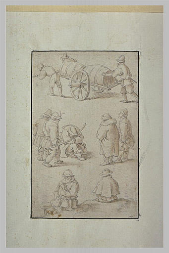 Différentes études de personnages