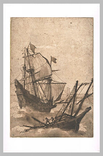 Deux bateaux dans la tempête