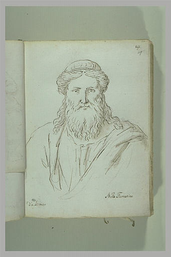 Buste d'homme barbu, vu de face