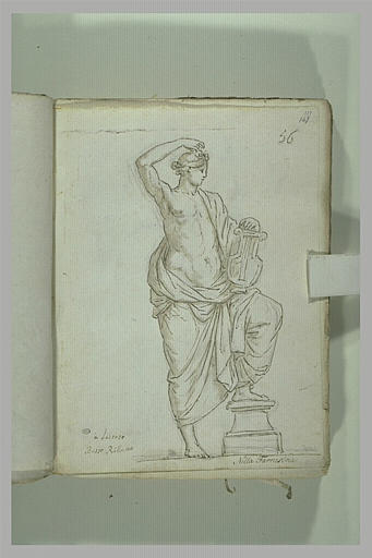 Apollon debout tenant sa lyre