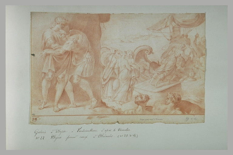 Ulysse prenant congé d'Alkinoos