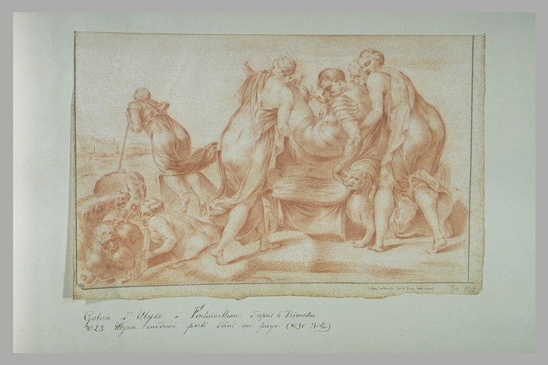 Ulysse endormi est transporté dans son pays