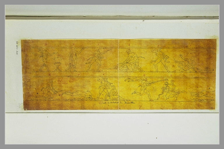Bas-reliefs de la Lanterne de Démosthène, à Athènes