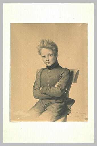 Portrait de Jules Richomme ; fils de Joseph Richomme, enfant